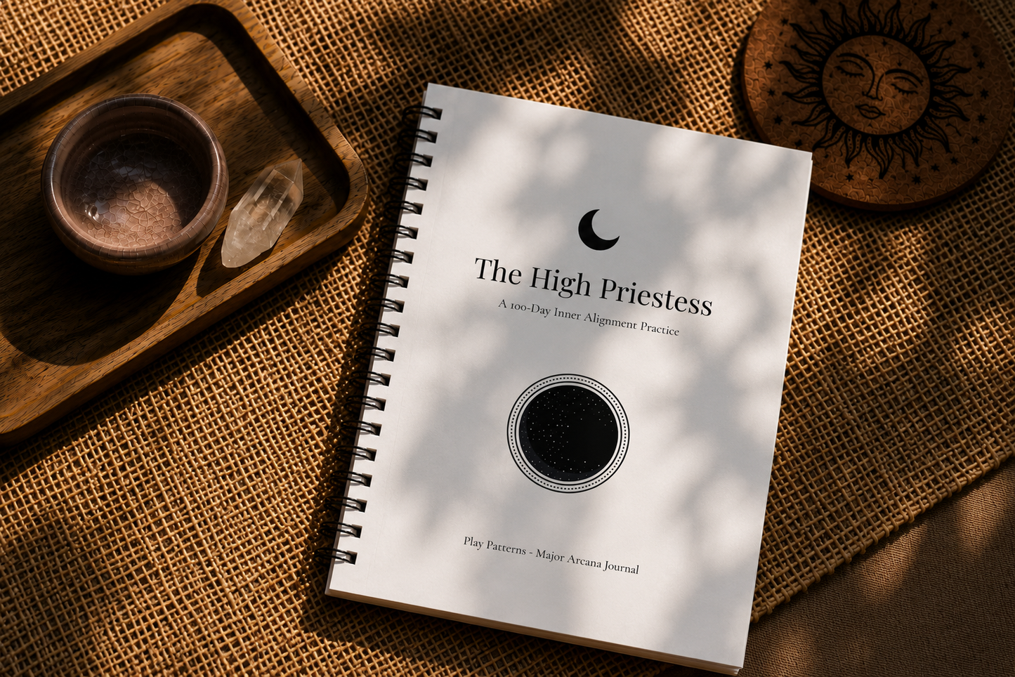 High Priestess Journal cover – 100-day digital journal for emotional clarity and self-trust