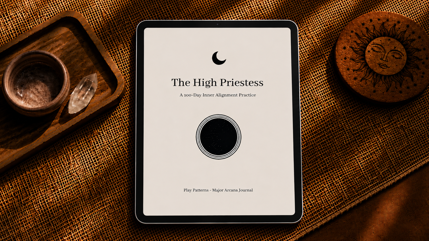 High Priestess Journal for overthinkers – printable and digital self-reflection journal